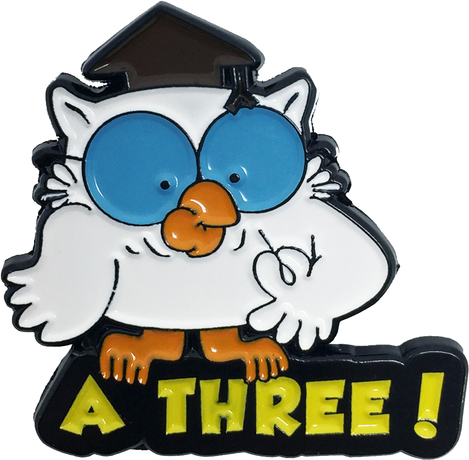 Owl Enamel Pin Clipart (1080x1080), Png Download