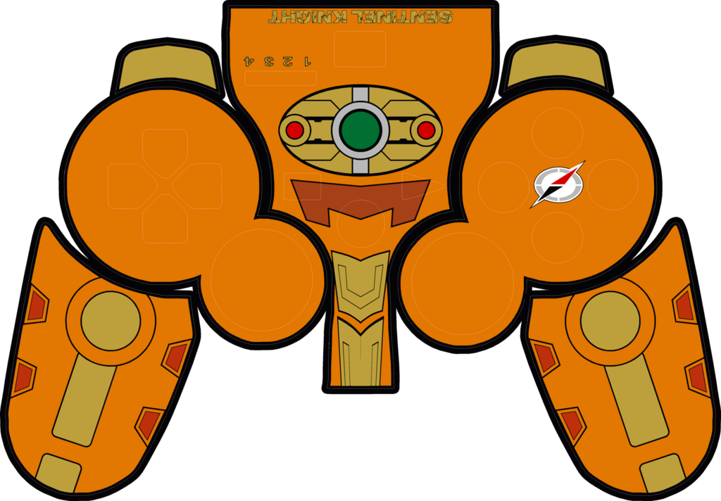 Sentinel Knight Ps3 Controller Skin Clipart (1024x712), Png Download