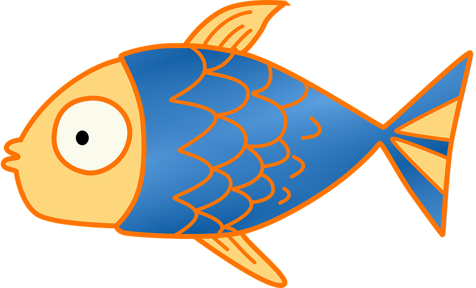 Clipart Of Gallery, Release And Fish - Png Download (960x581), Png Download