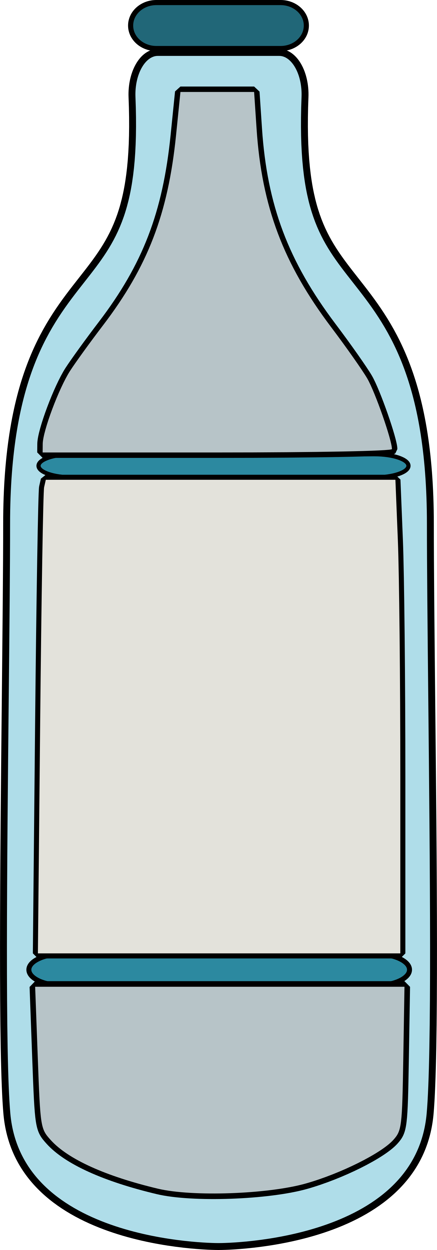 Milk Bottle Clipart Icon Picture - Png Download (1500x4289), Png Download
