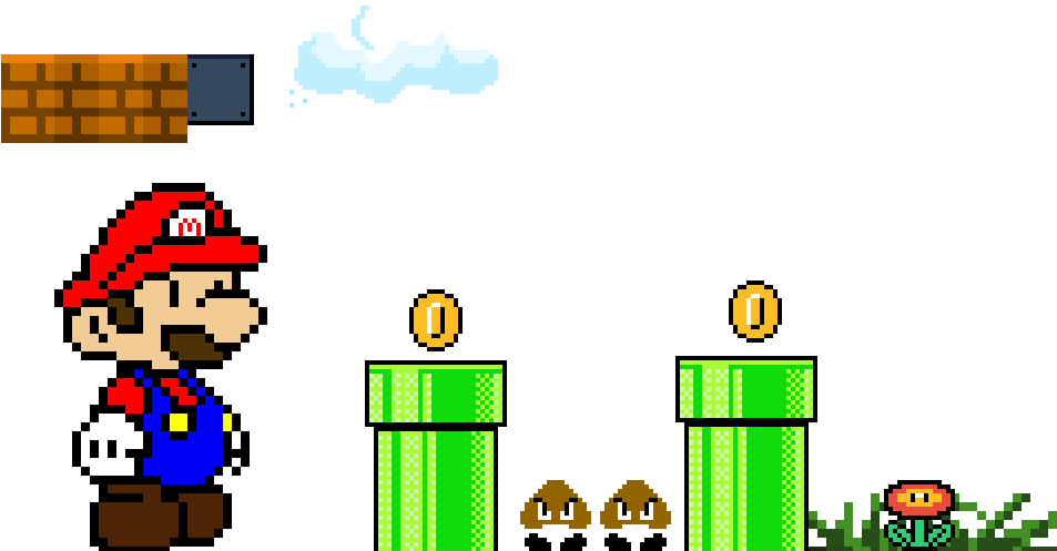 Mario Clipart (1024x576), Png Download
