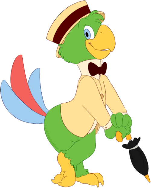 José Carioca Copying The Style Wasn't As Hard As I Clipart (500x619), Png Download