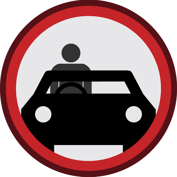 Driving Badge Clipart (600x600), Png Download