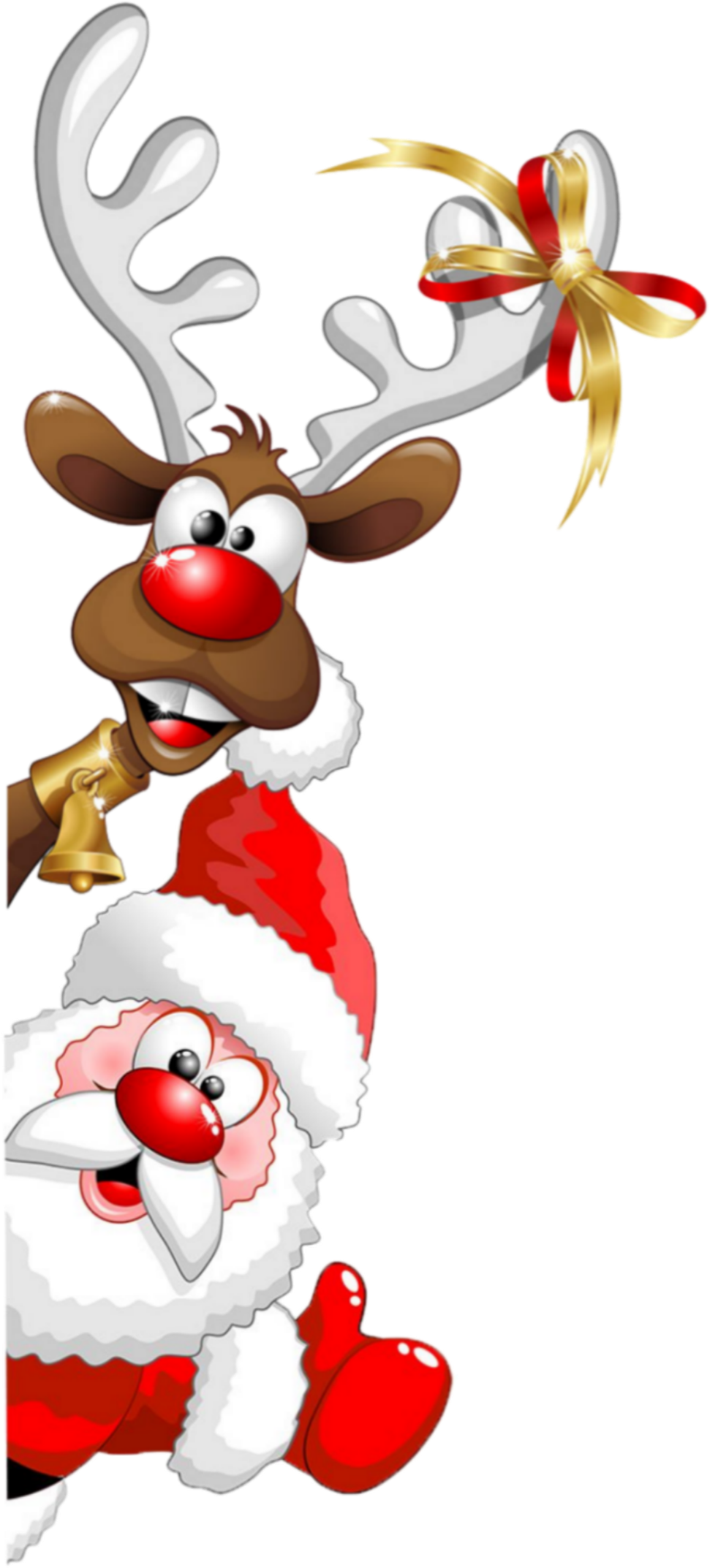 Santa Sticker Clipart (1024x2192), Png Download