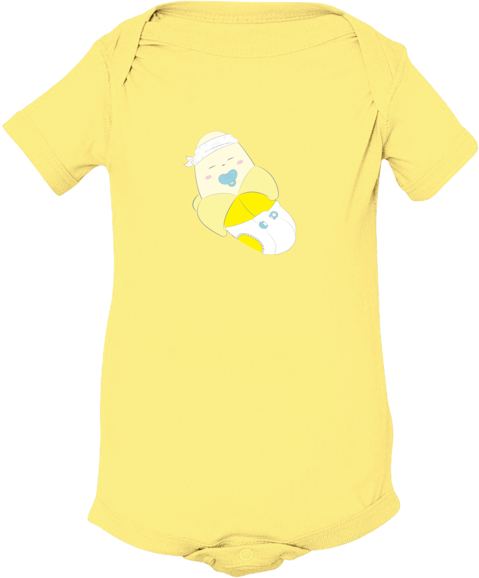 Baby Banana Onesie Clipart (1000x1214), Png Download