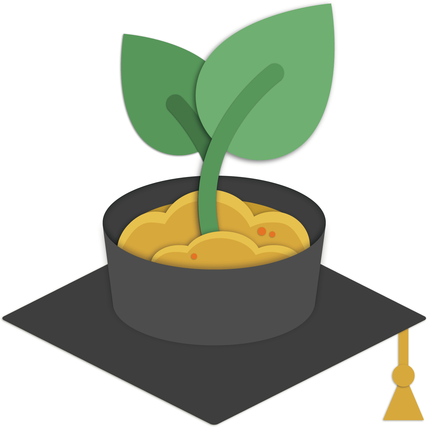 Growing Plant Clipart (1500x1500), Png Download