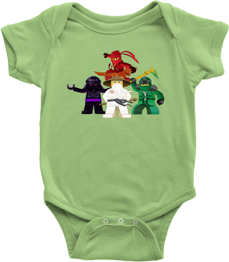 Ninjago Inspired Baby Onesie Clipart (900x900), Png Download