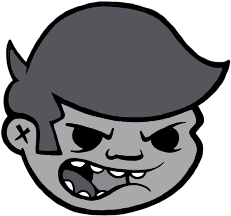 Angry Lad Pin Clipart (1000x563), Png Download