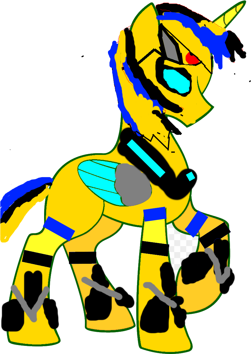 Bumblebee Pony Clipart (840x1279), Png Download