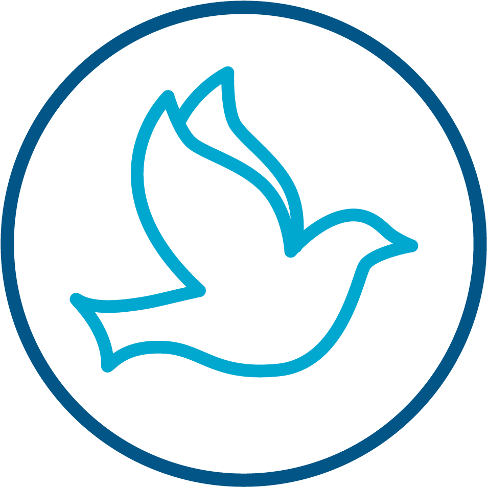 Dove Icon Symbolizing The Holy Spirit Clipart (1024x1024), Png Download