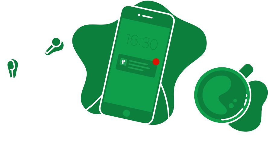 Notification On The Phone Clipart (954x601), Png Download