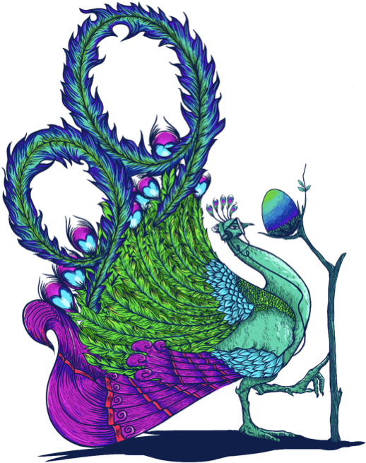 99designs Peacock By Jamurtai Clipart (539x675), Png Download