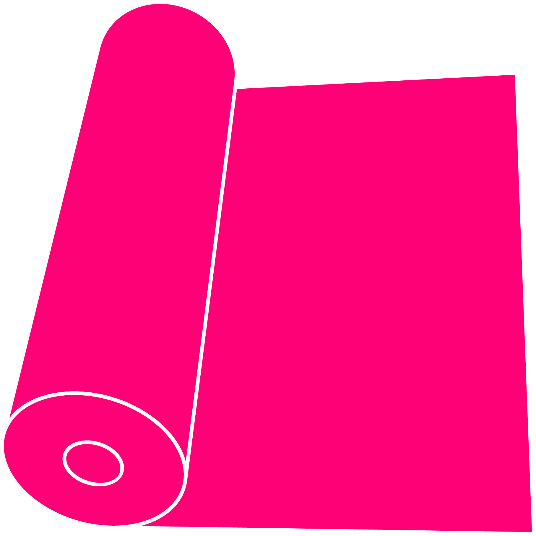 Fluorescent Rasberry 15" Roll Clipart (1814x1814), Png Download