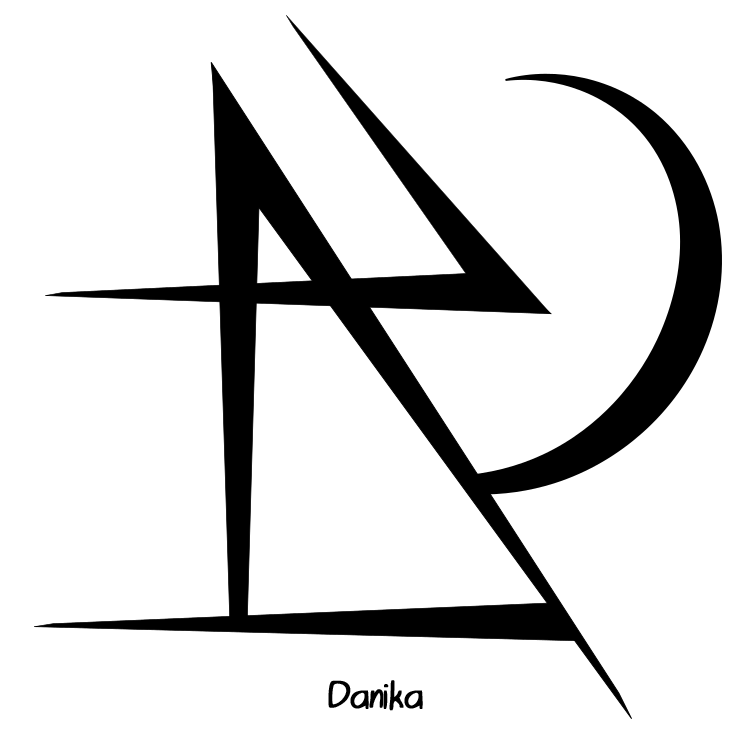 “danika” Name Sigil @bee A Ts Requests Are Closed Clipart (750x750), Png Download