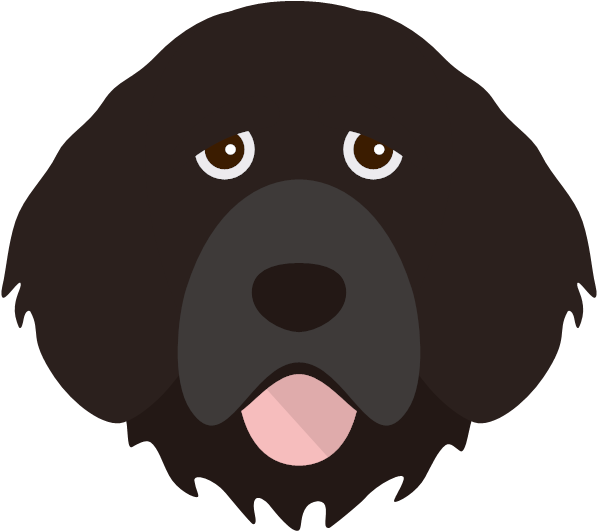 The Portuguese Water Dog Clipart (600x600), Png Download