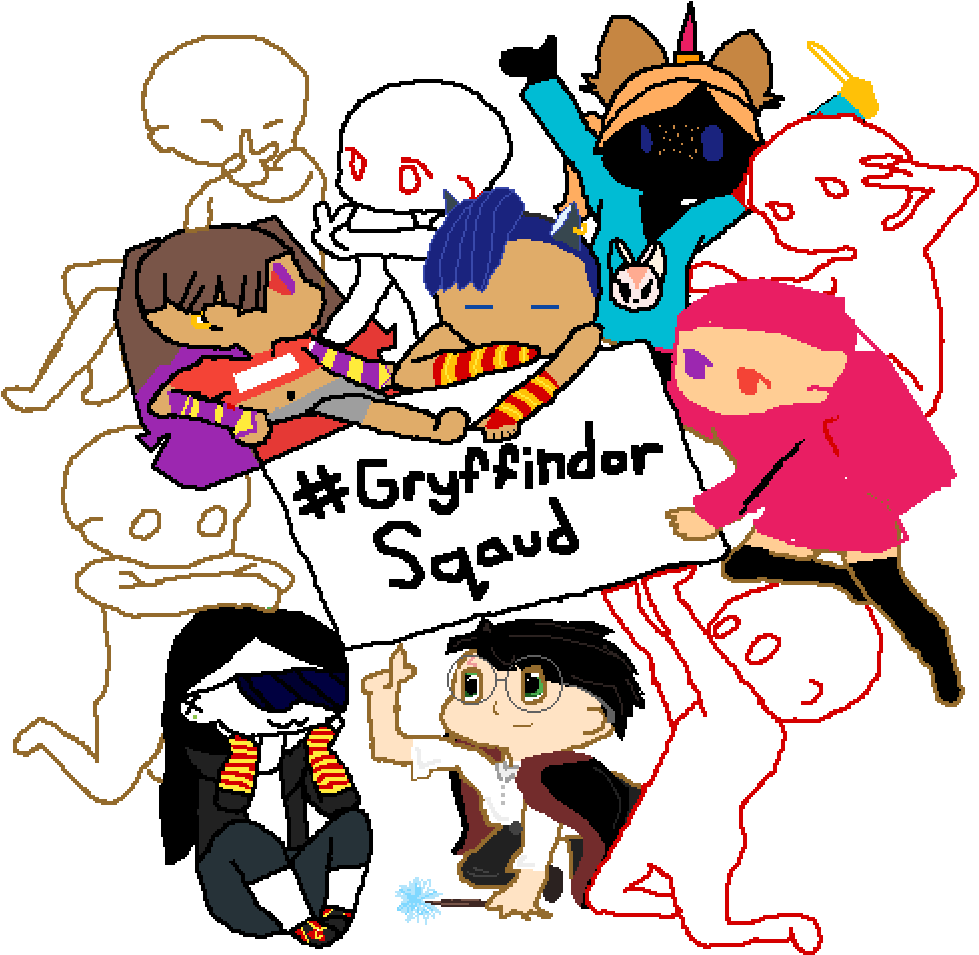 Gryffindor Squad Clipart (1000x1000), Png Download