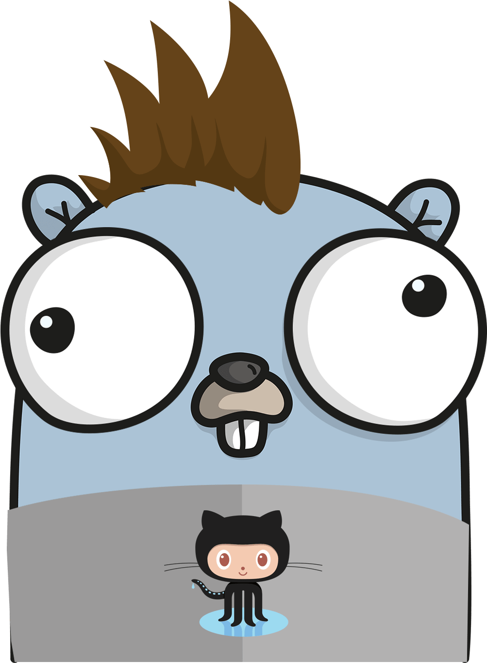 Gopher Hawk Crunch Clipart (1300x1392), Png Download