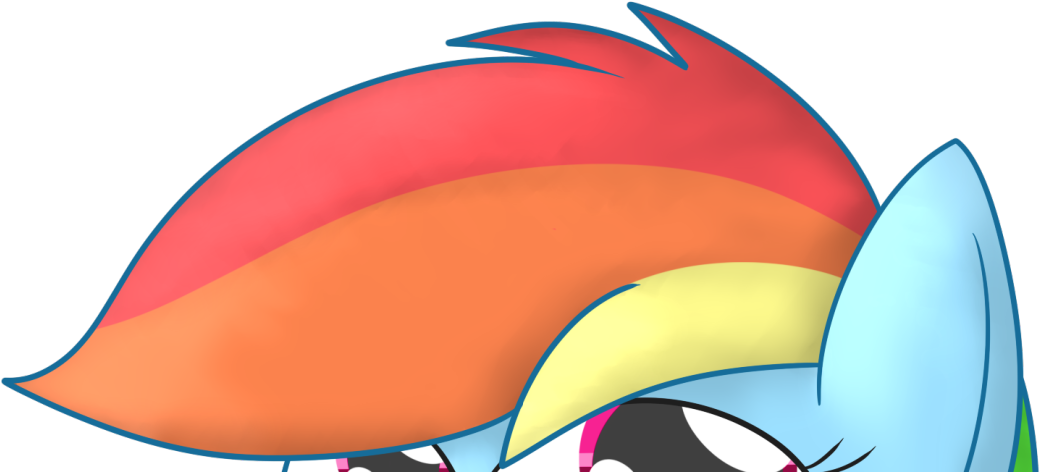 Mr-degration, Peekaboo, Rainbow Dash, Safe, Simple Clipart (1280x1483), Png Download