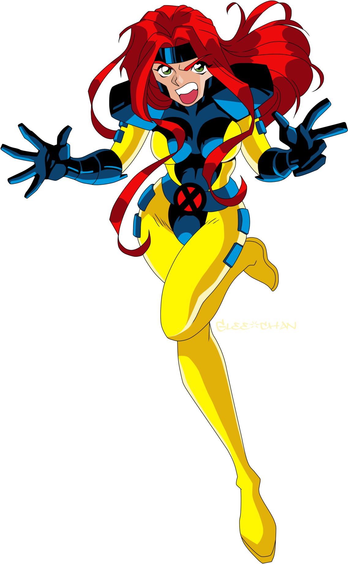 Adam Warren's Take On Jean Grey Clipart (1214x1920), Png Download