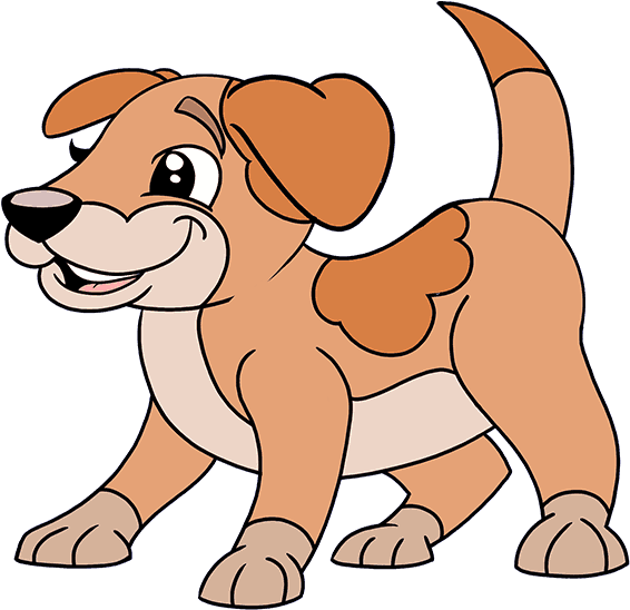 Cartoon Picture Of A Dog Clipart (678x600), Png Download