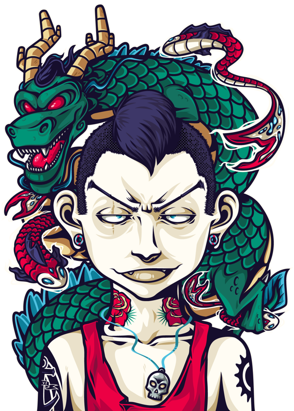 Dragon Kid By Mateo M Clipart (600x838), Png Download