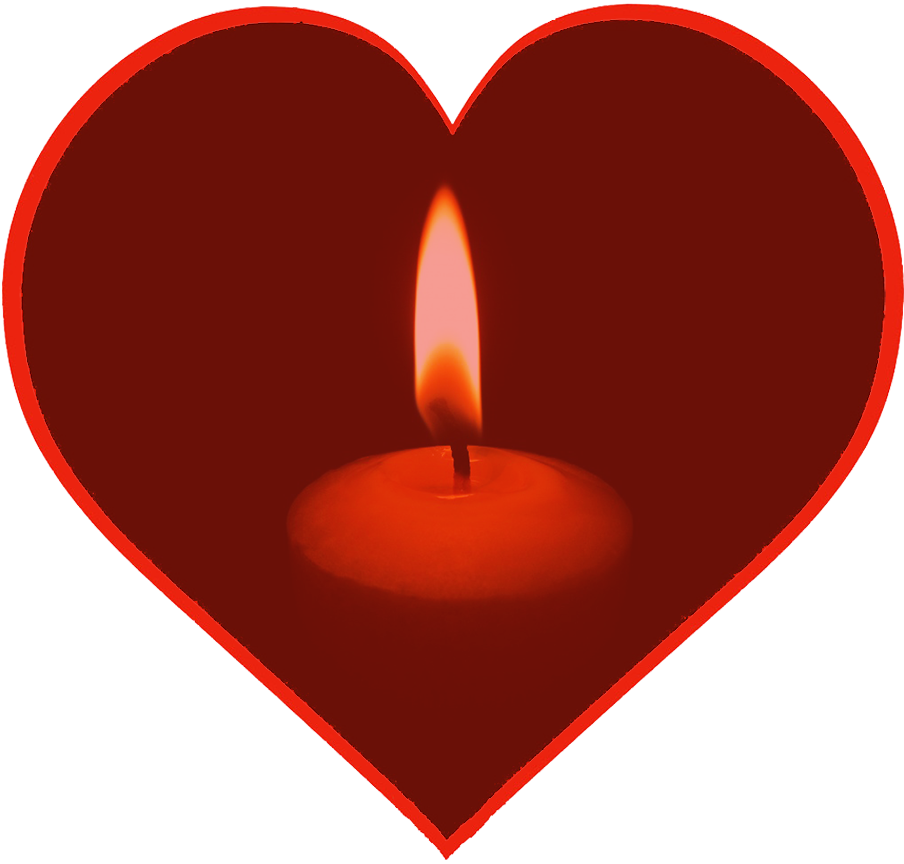 Happy Holidays Wreath, Christmas Candle In Heart Clipart (1063x1032), Png Download