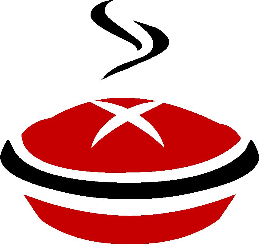 Heathers Pie Red Black Clipart (896x811), Png Download