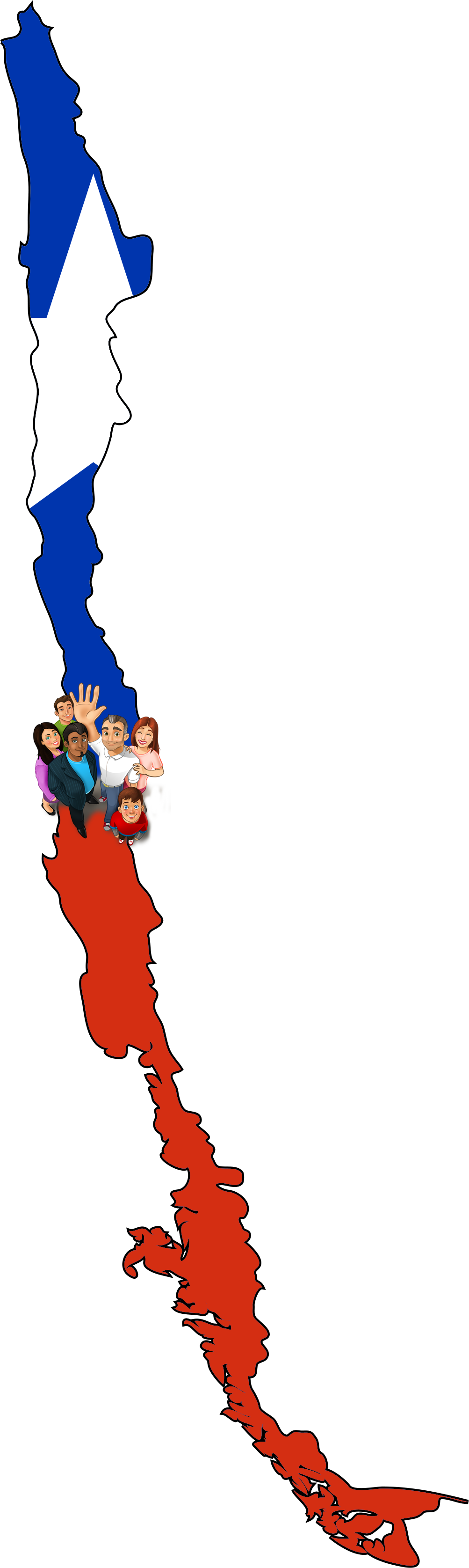 Chile Poblacion Clipart (1003x3350), Png Download
