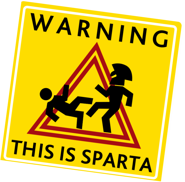Classic Spartan Battle Move Clipart (626x615), Png Download