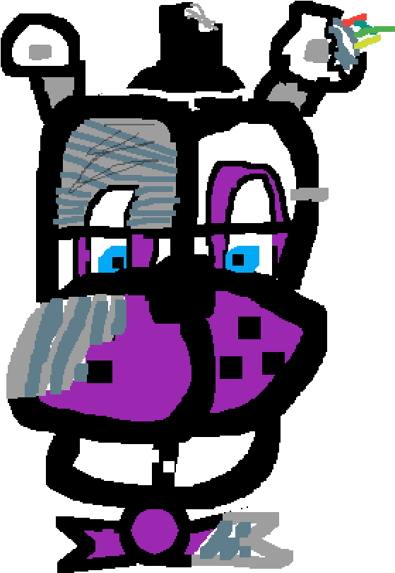 Fanmade Withered Funtime Freddy Clipart (559x809), Png Download