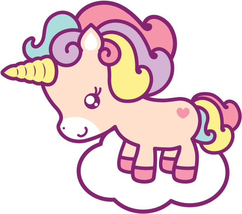 Unicorn Cloud Clipart (853x765), Png Download