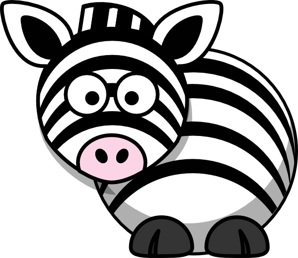 Cartoon Zebra Image Clipart (600x520), Png Download
