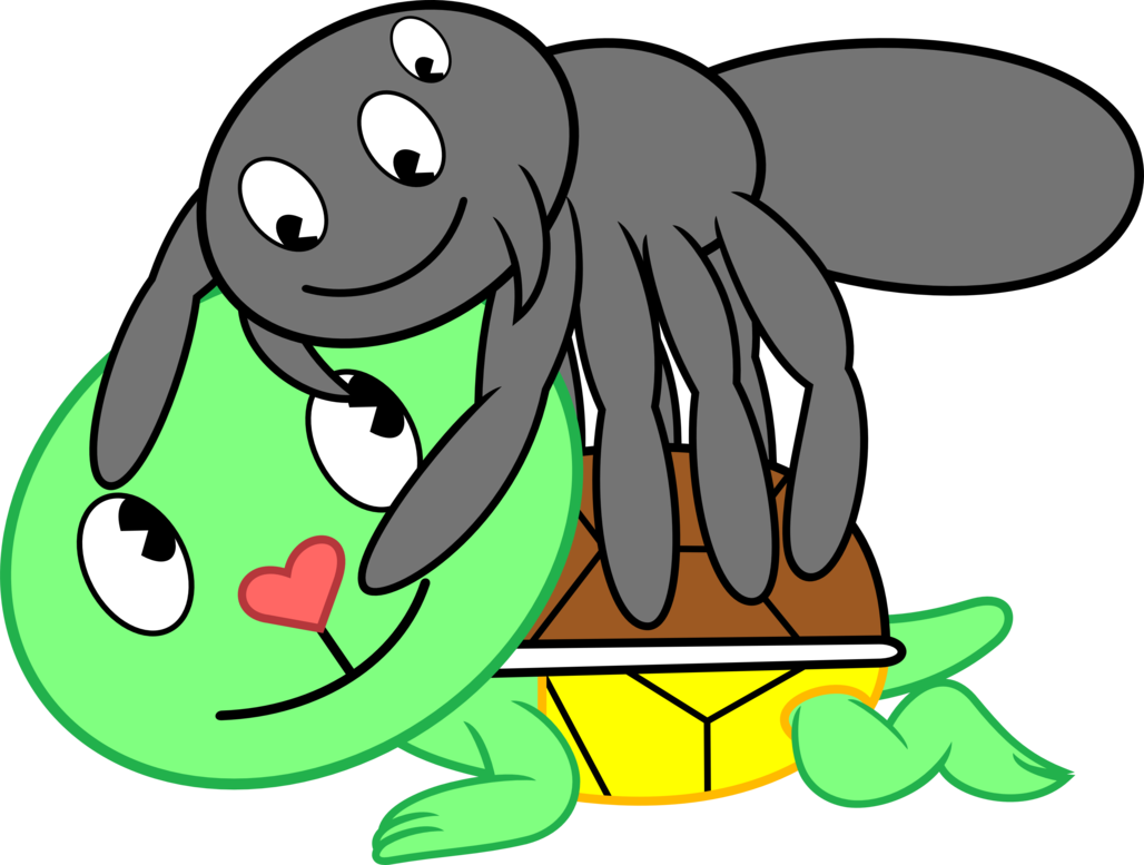 Theres A Spider Crawling Up Your Spine By Porygon2z Clipart (1028x777), Png Download