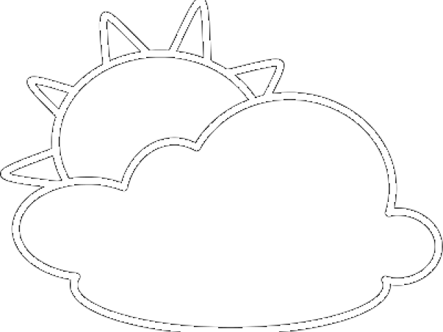Sunny Clipart Partly Cloudy - Png Download (640x480), Png Download