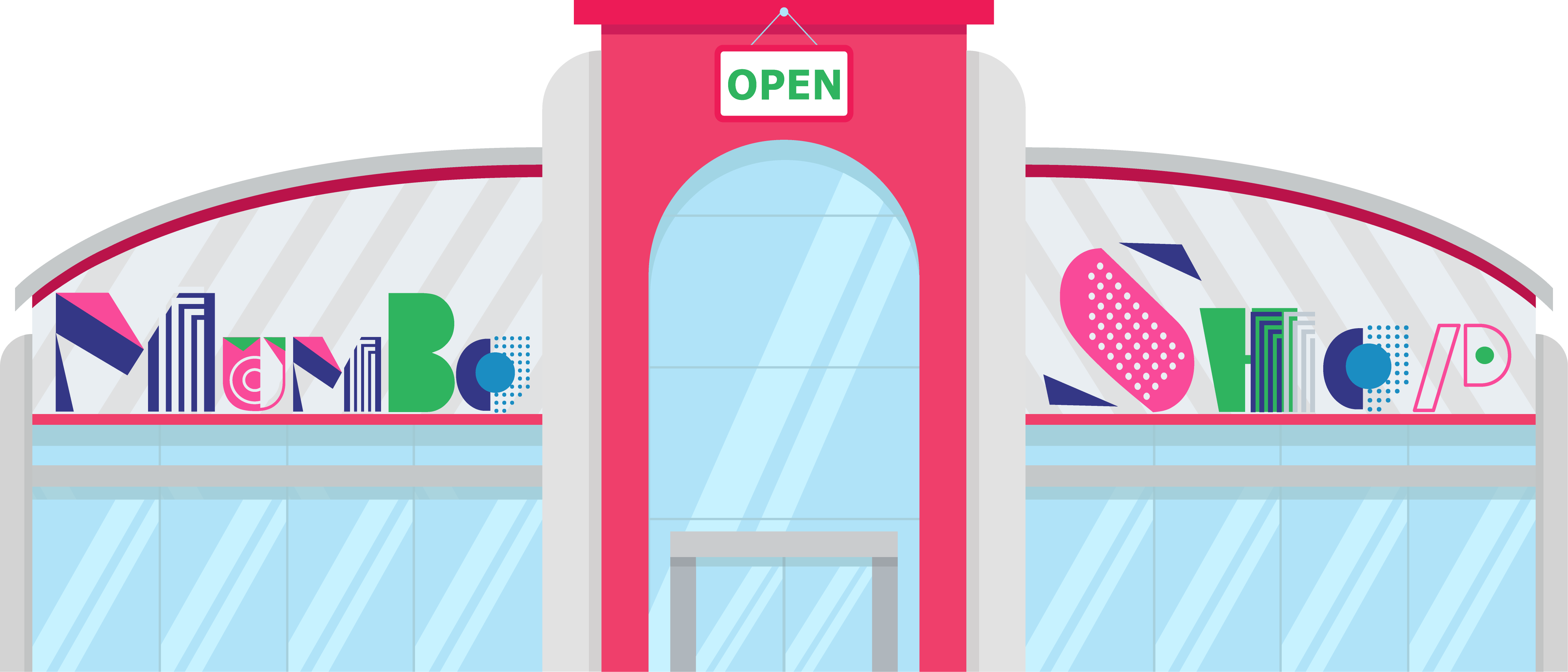 Mumbo Shop Clipart (4798x2058), Png Download