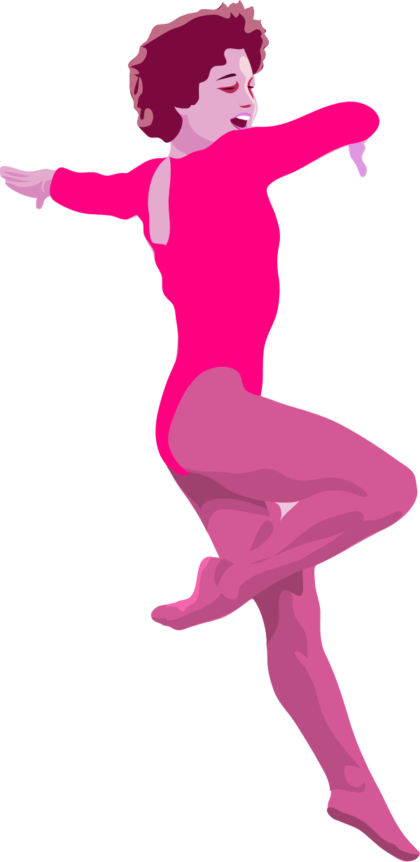 Ballerina Dancer Vector Clip Art - Png Download (600x1231), Png Download