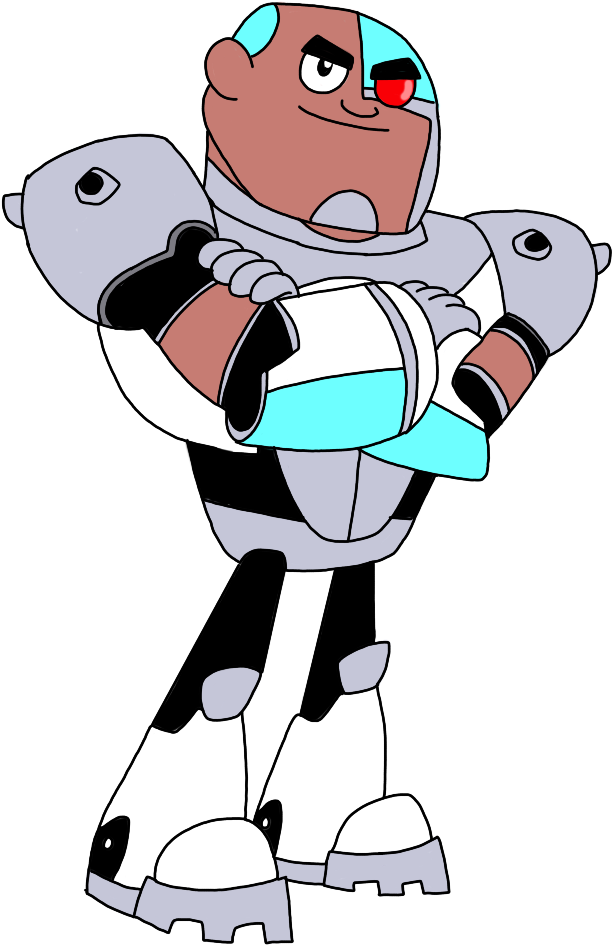 Teen Titans Go Cyborg By Clipart (768x1024), Png Download