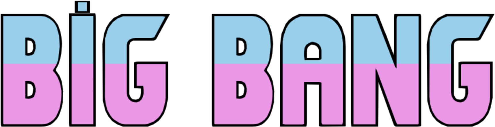 Bigbang Kpop Music Text Word Clipart (1773x572), Png Download