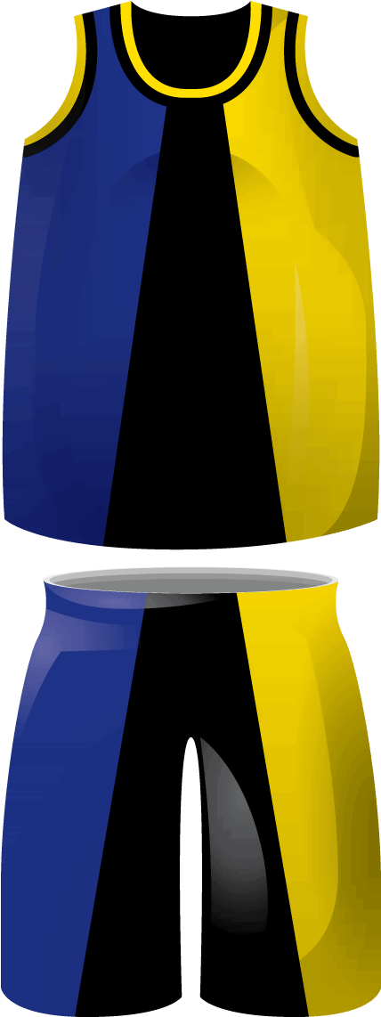 Basketball Team Kits From Team Colours Clip Art Black - Png Download (450x1158), Png Download
