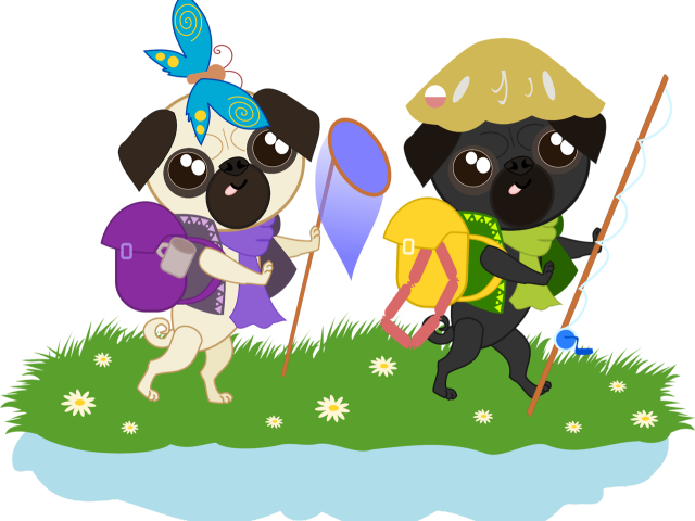 Pug Clipart Traceable - Png Download (640x480), Png Download