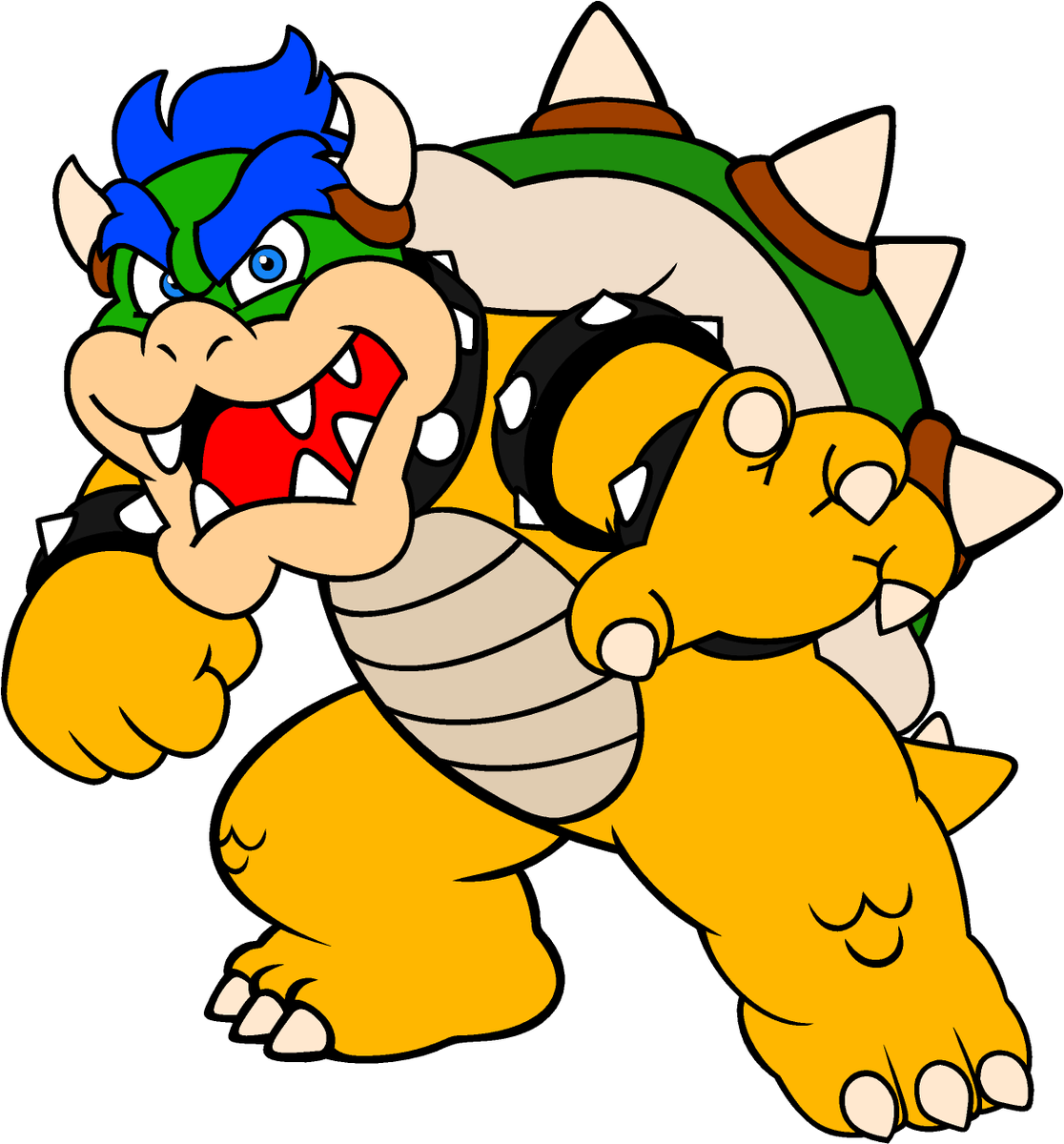 #koopaarmy Bowser & Bowser Jr Clipart (1116x1200), Png Download