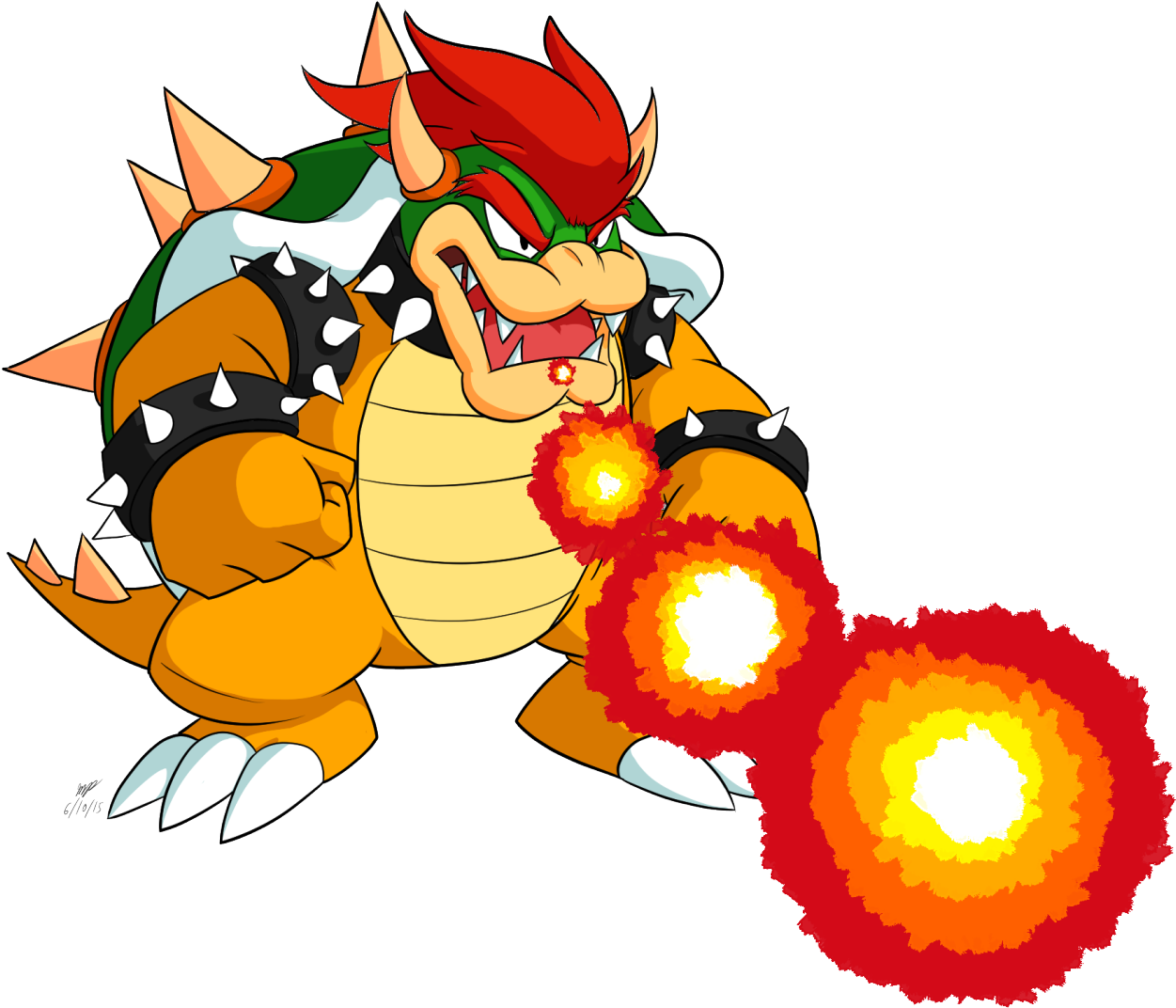 Worked On Bowser For The Super Smash Bros Art Collab Clipart (1280x1280), Png Download