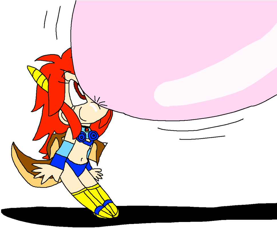 Mink Blowing Her Massive Clipart (1000x800), Png Download