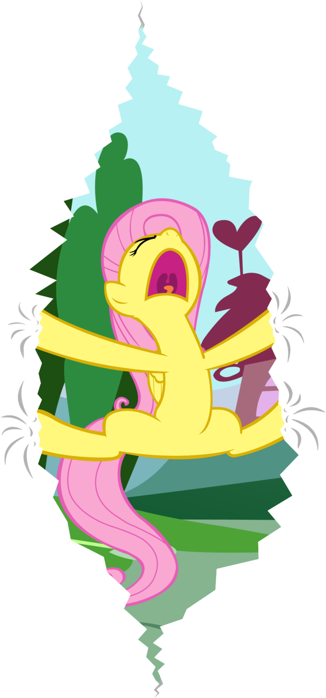 Pinkie Pie Fluttershy Green Cartoon Yellow Vertebrate Clipart (680x1438), Png Download