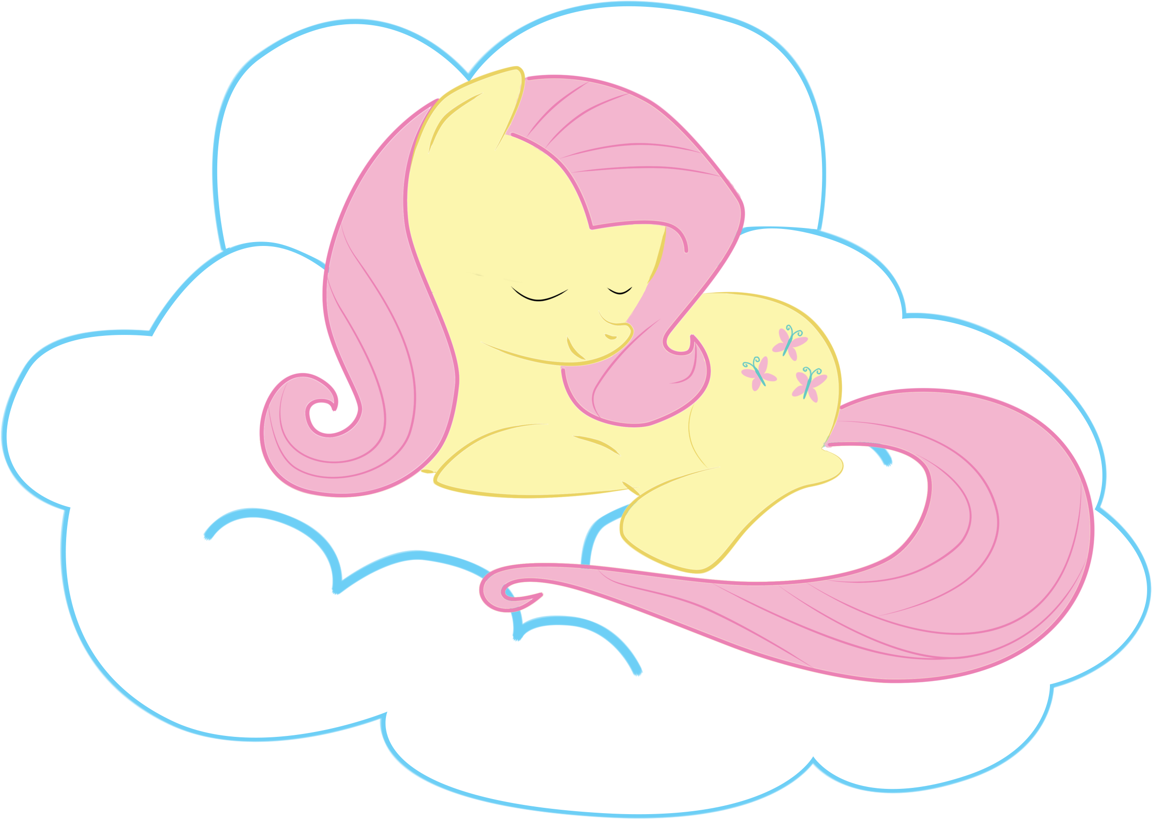 Fluttershy Rainbow Dash Derpy Hooves Rarity Pink Vertebrate Clipart (3418x2659), Png Download