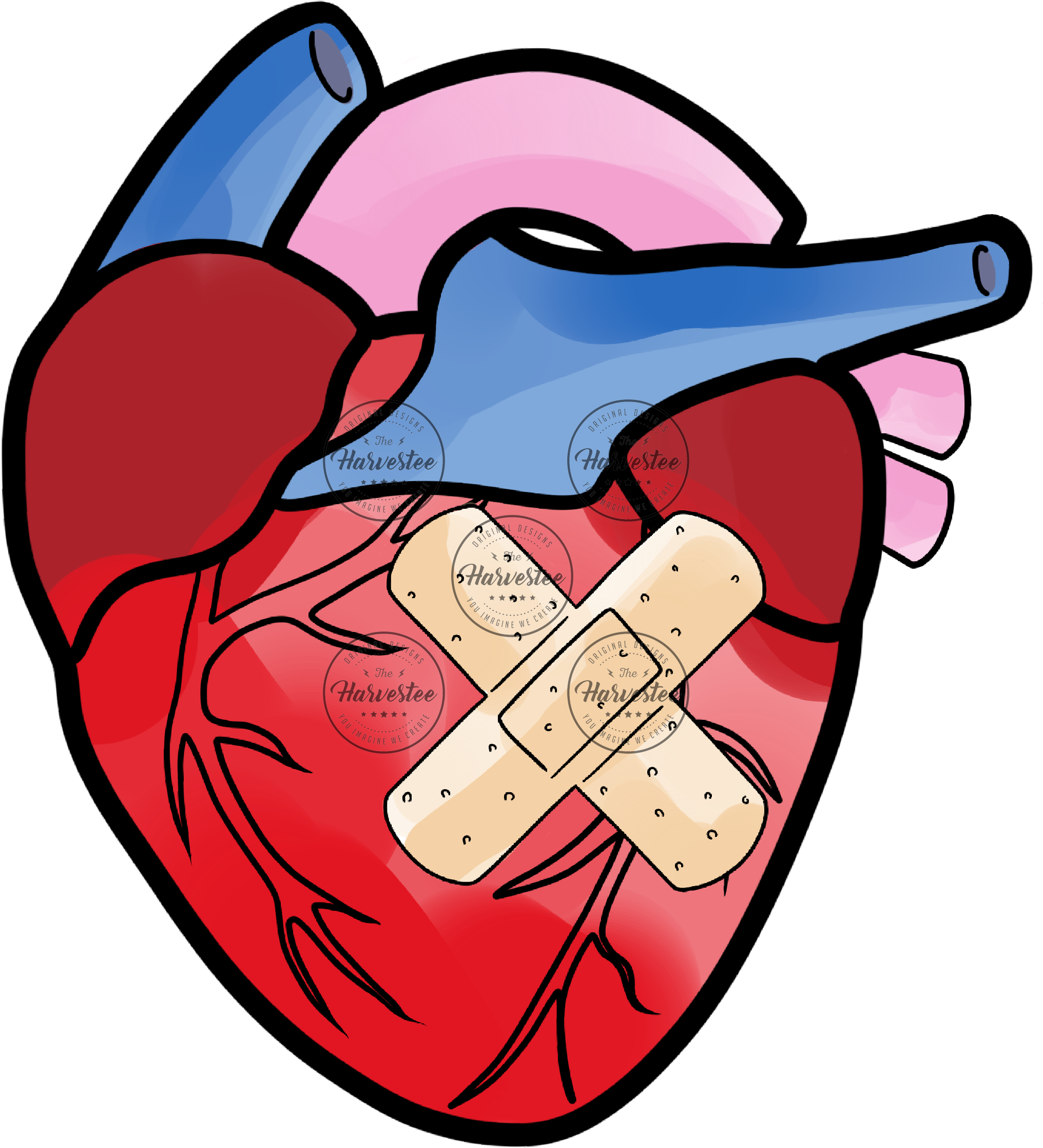 Corazón Luchador Clipart (3000x3000), Png Download