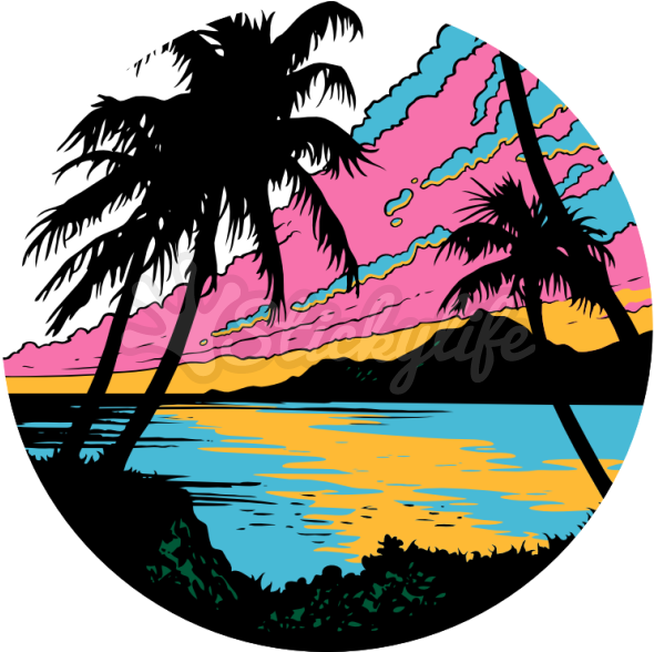 Beach Temporary Tattoo Clipart (940x587), Png Download