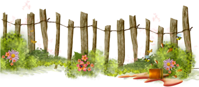 Fence Clipart Garden Fence - Png Download (640x480), Png Download