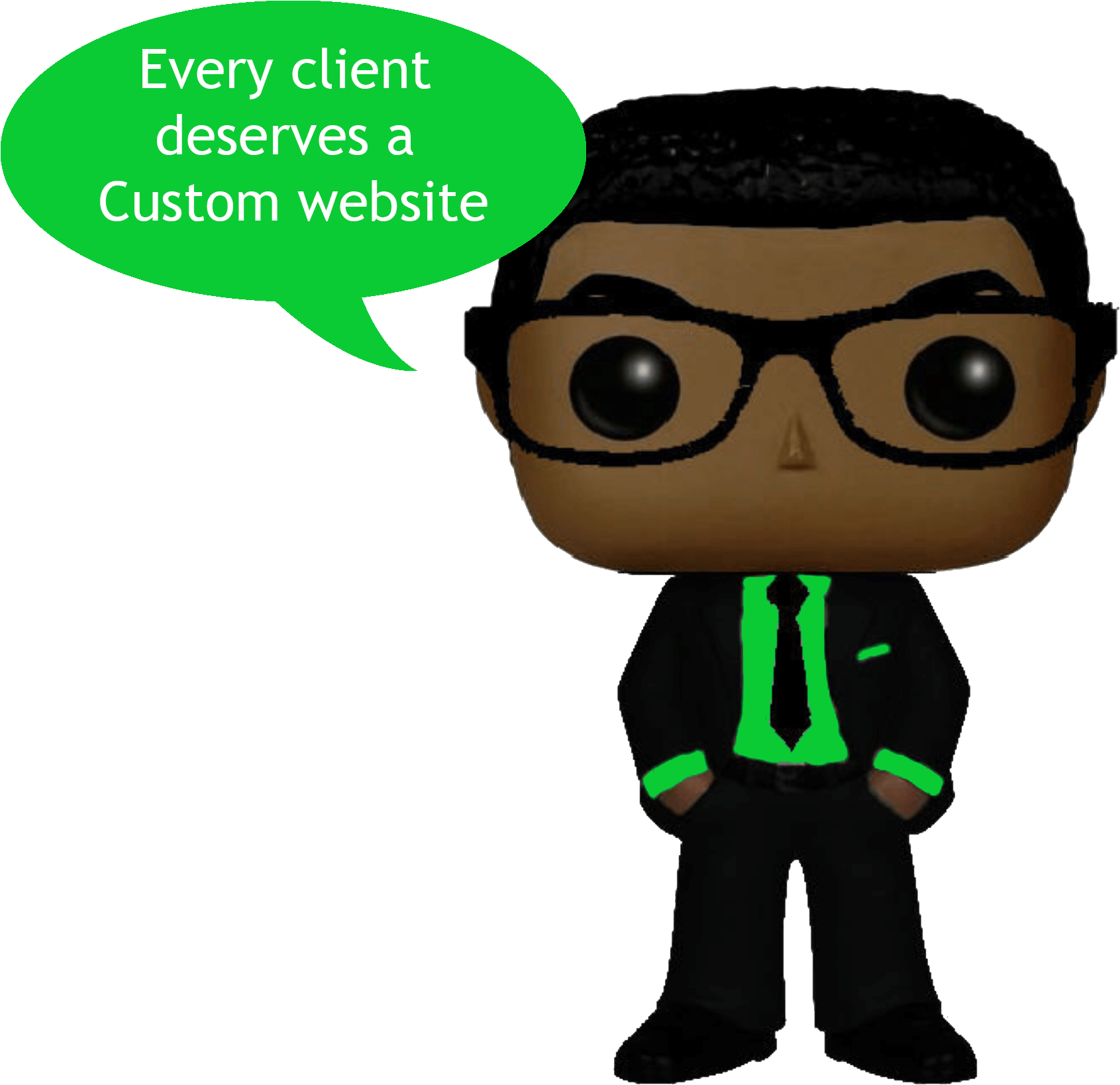 Nerd In Suit Clipart (2545x1746), Png Download