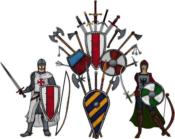 Weapons And Armor Clipart (698x550), Png Download